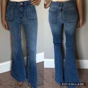 Abercrombie & Fitch High Rise Wide Leg Flare